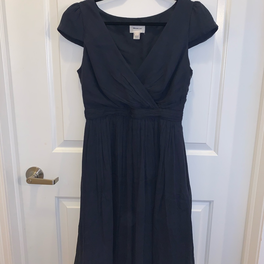 J. Crew Cap Sleeve Chiffon Midi Dress